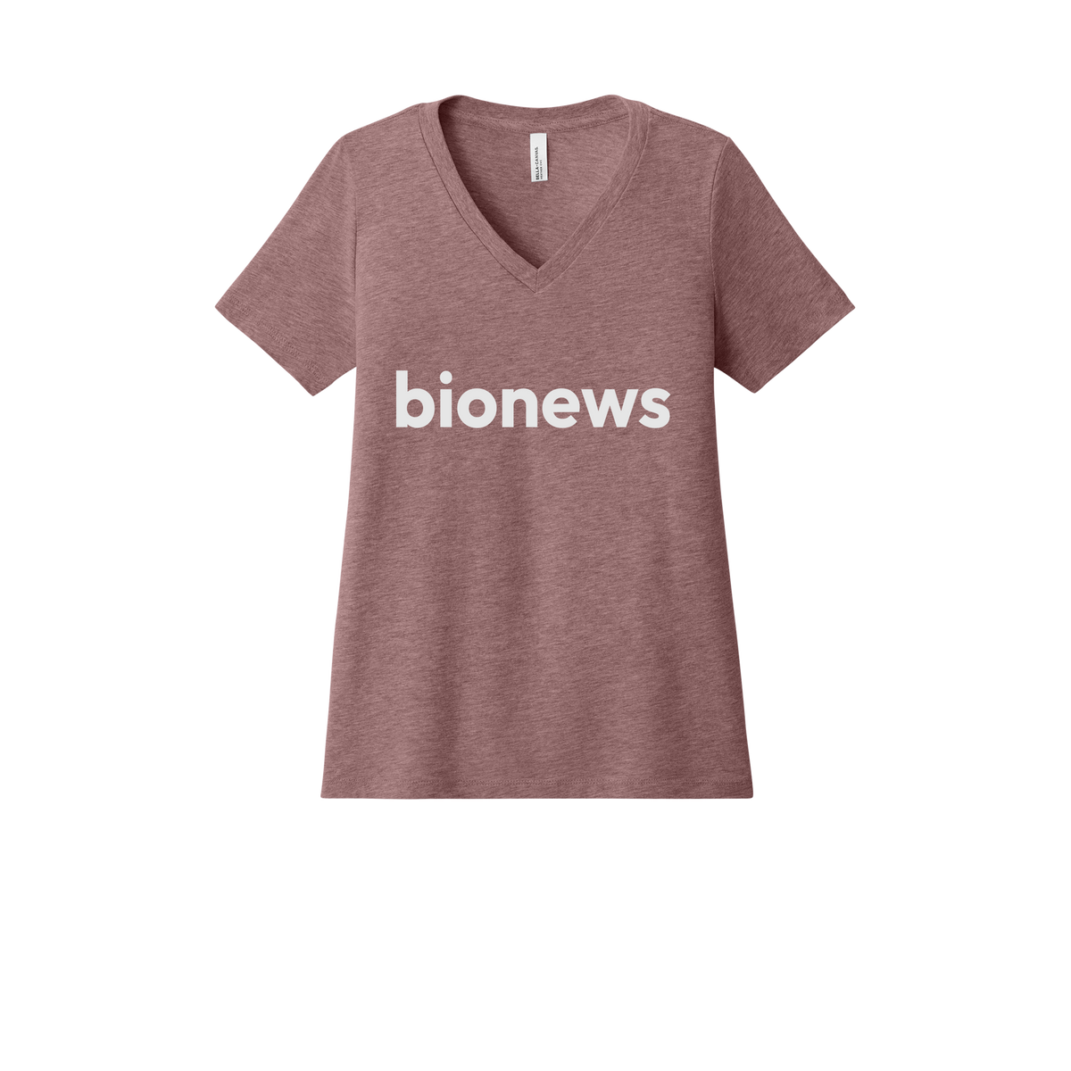 bionews-womens-relaxed-v-neck-tee-dtf-front-6405CVC-heathermauve-flat-front