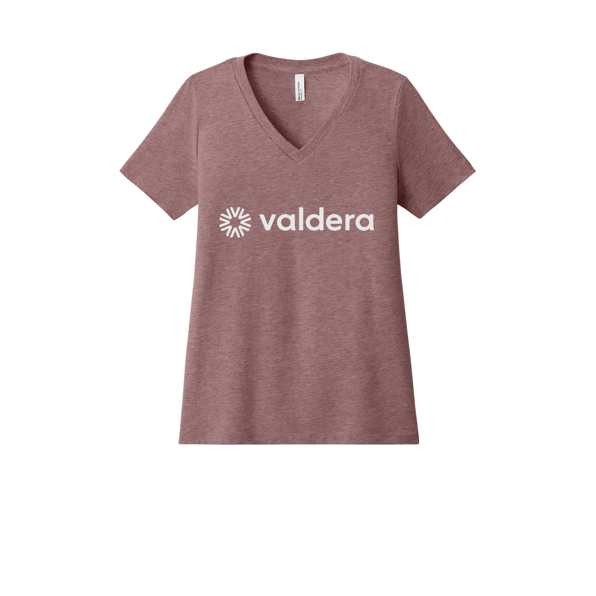 valdera-womens-relaxed-v-neck-tee-dtf-front-6405CVC-heathermauve-flat-front