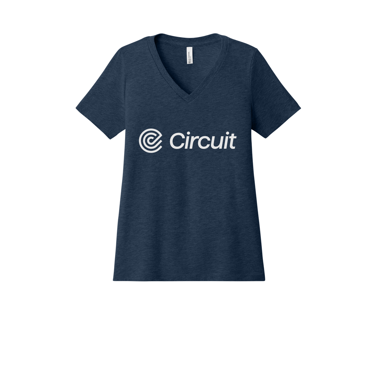 ridecircuit-womens-relaxed-v-neck-tee-dtf-front-6405CVC-heathernavy-flat-front