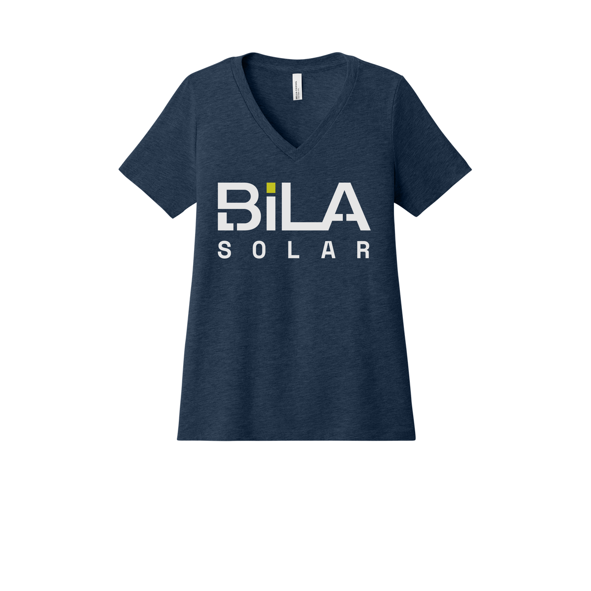 bilasolar-womens-relaxed-v-neck-tee-dtf-front-6405CVC-heathernavy-flat-front