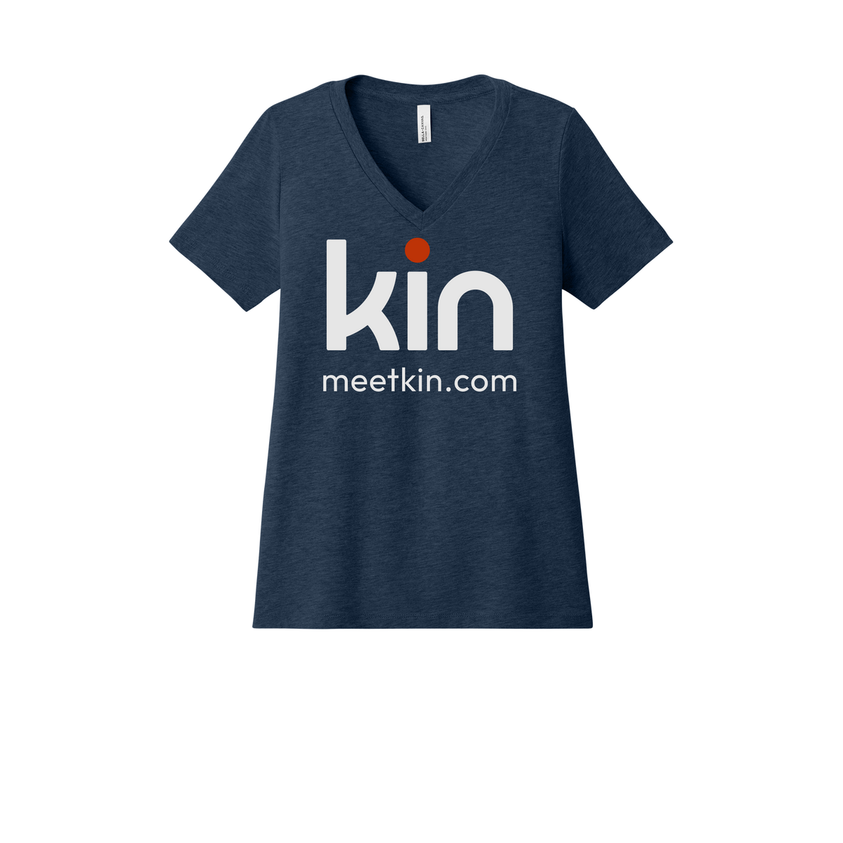 kin-womens-relaxed-v-neck-tee-dtf-front-6405CVC-heathernavy-flat-front