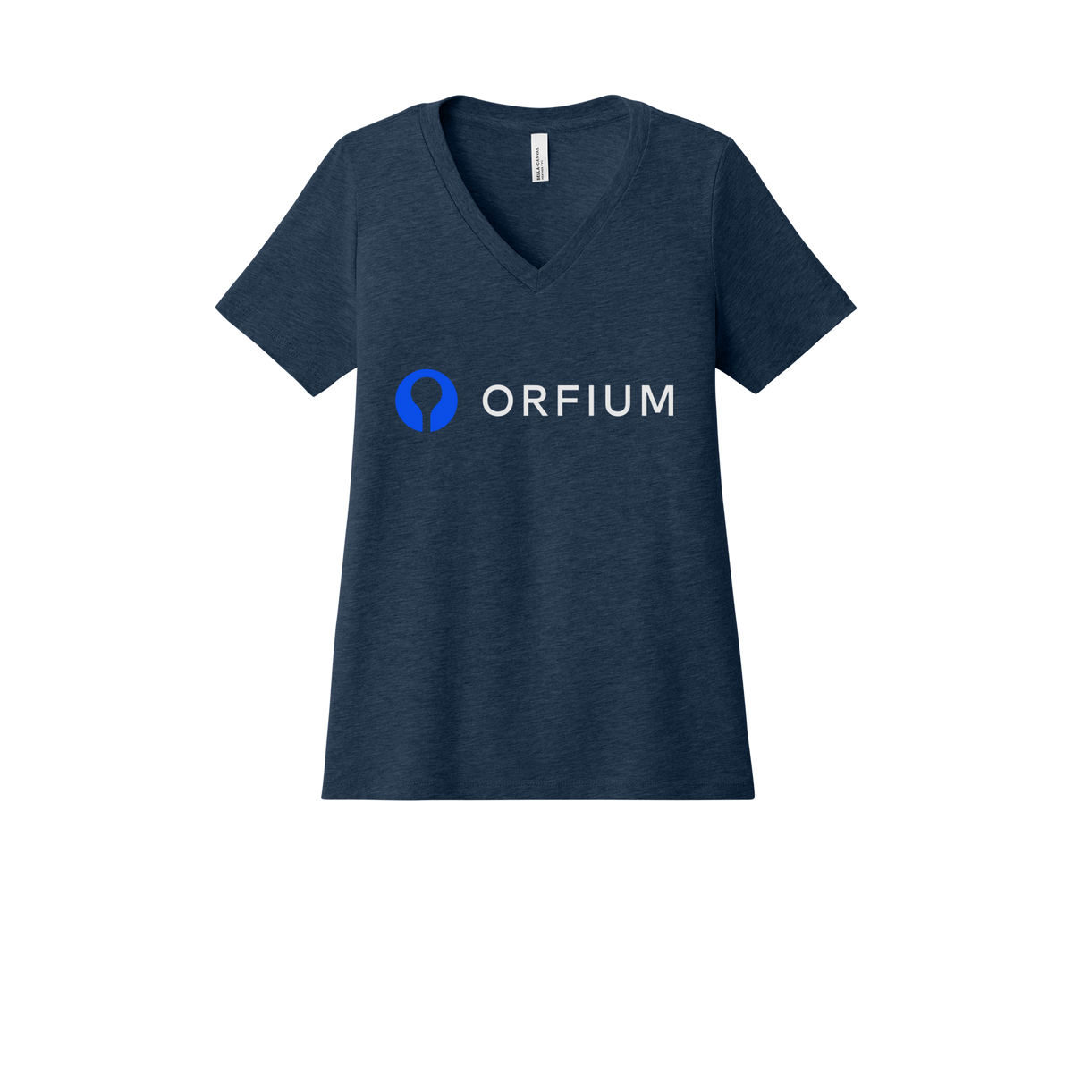orfium-womens-relaxed-v-neck-tee-dtf-front-6405CVC-heathernavy-flat-front