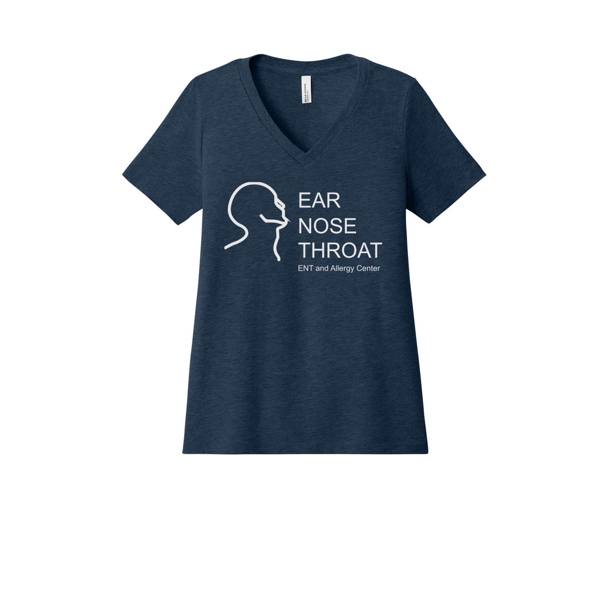 entnwa-womens-relaxed-v-neck-tee-dtf-front-6405CVC-heathernavy-flat-front