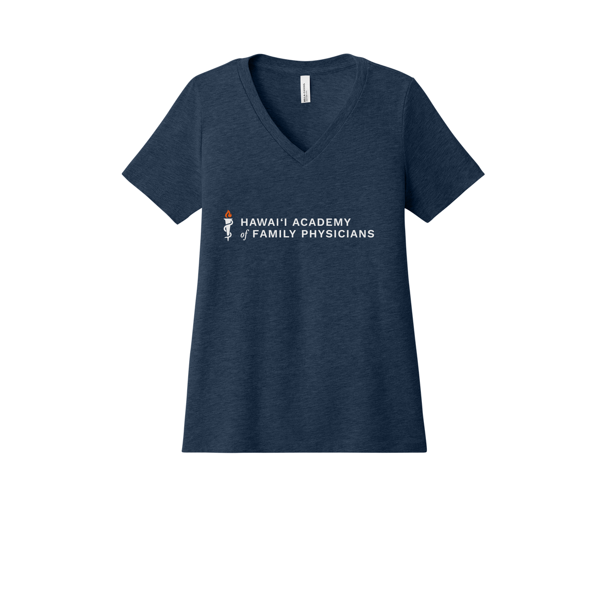 hafp-womens-relaxed-v-neck-tee-dtf-front-6405CVC-heathernavy-flat-front