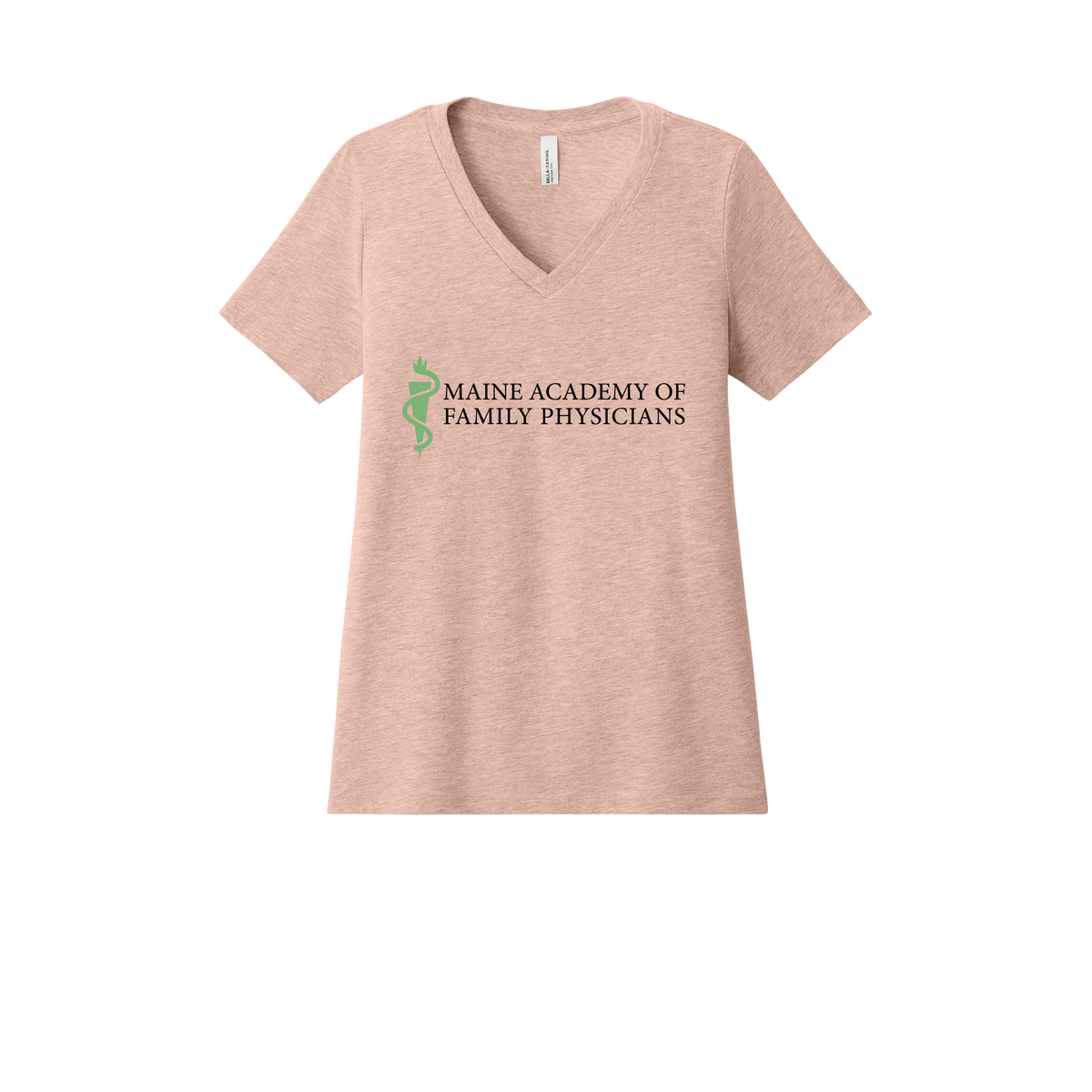 maineafp-womens-relaxed-v-neck-tee-dtf-front-6405CVC-heatherpeach-flat-front