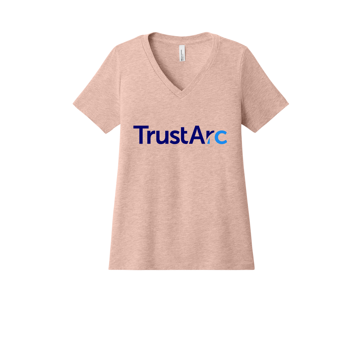 trustarc-womens-relaxed-v-neck-tee-dtf-front-6405CVC-heatherpeach-flat-front