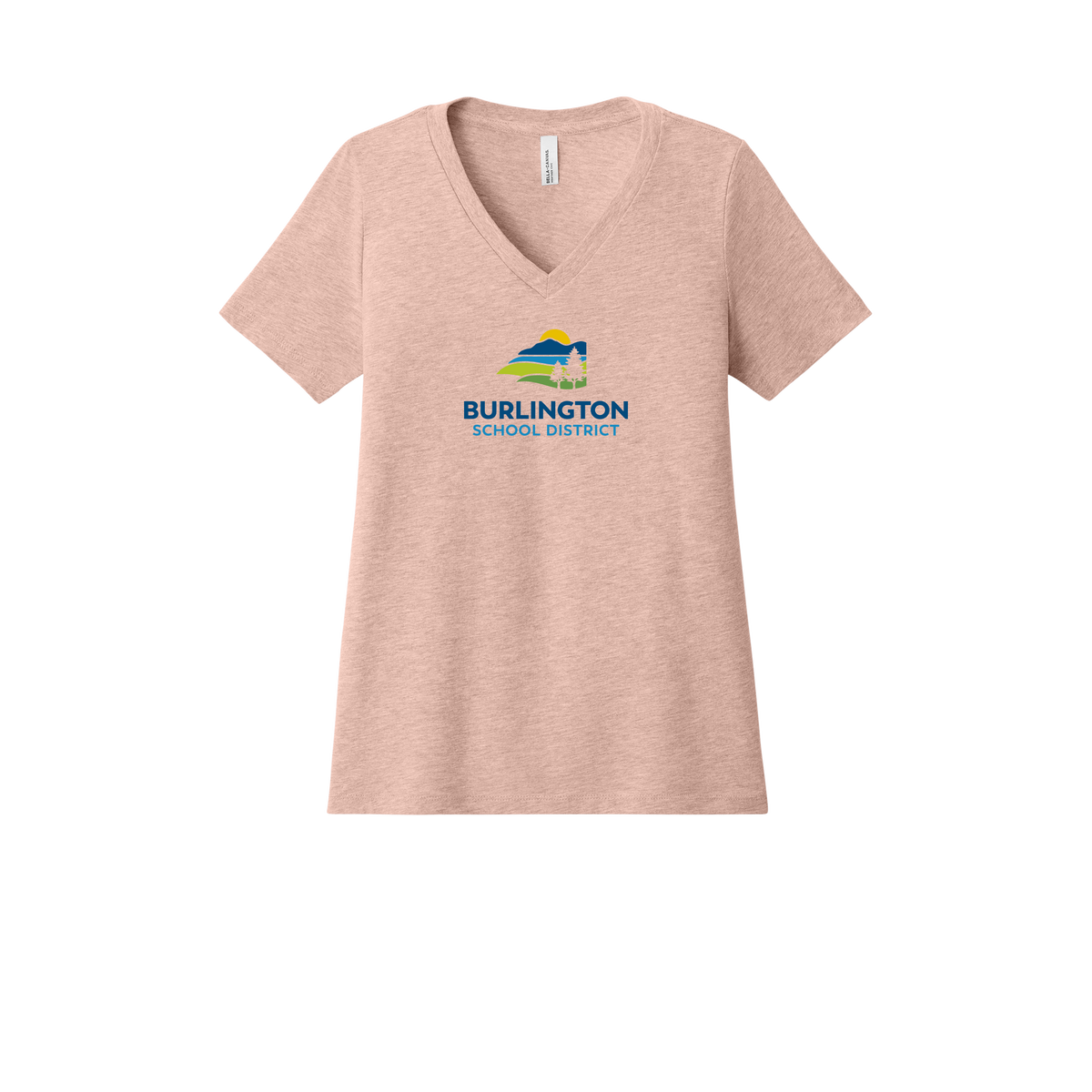 bsdvt-womens-relaxed-v-neck-tee-dtf-front-6405CVC-heatherpeach-flat-front