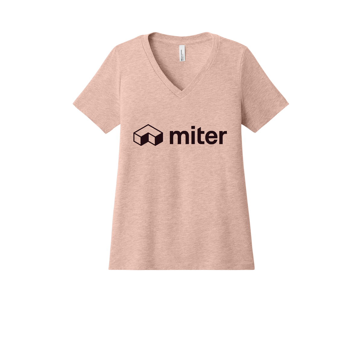miter-womens-relaxed-v-neck-tee-dtf-front-6405CVC-heatherpeach-flat-front