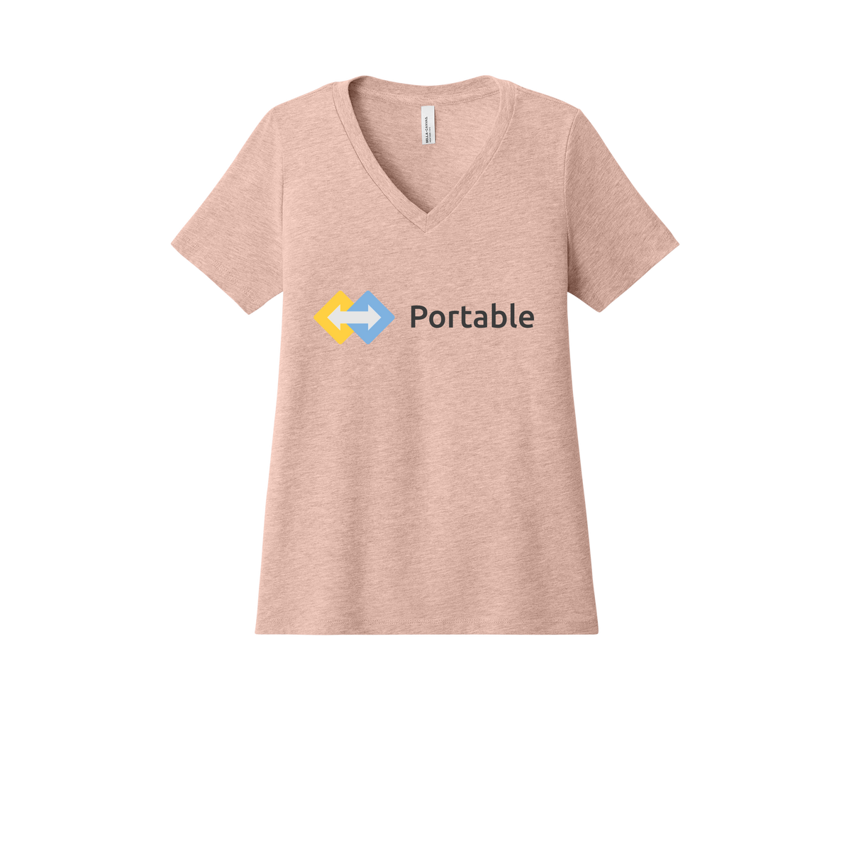 portable-womens-relaxed-v-neck-tee-dtf-front-6405CVC-heatherpeach-flat-front