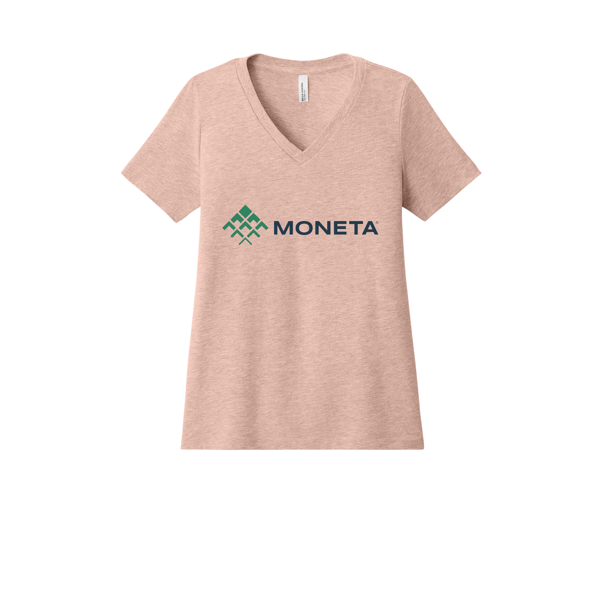 monetagroup-womens-relaxed-v-neck-tee-dtf-front-6405CVC-heatherpeach-flat-front