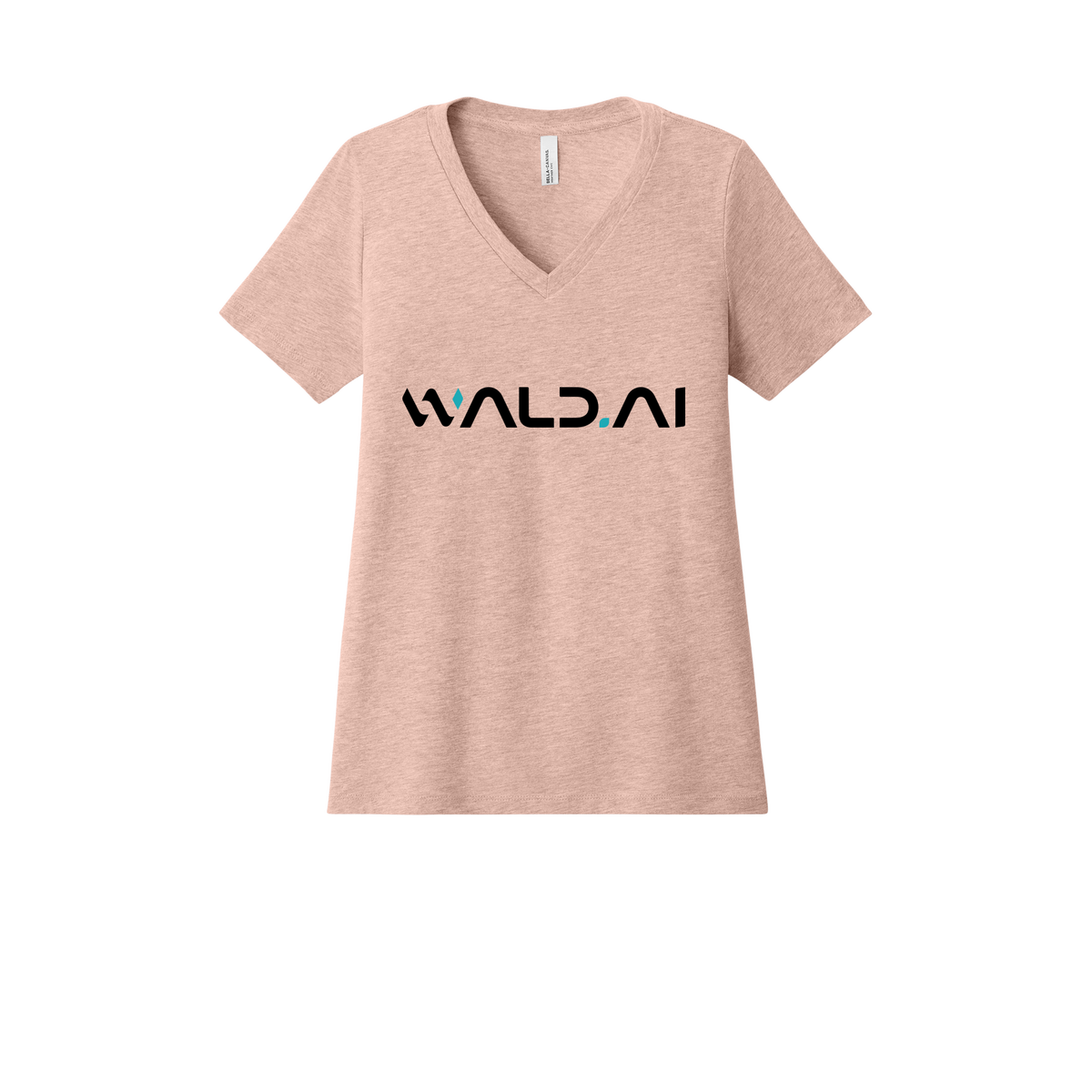 wald-womens-relaxed-v-neck-tee-dtf-front-6405CVC-heatherpeach-flat-front