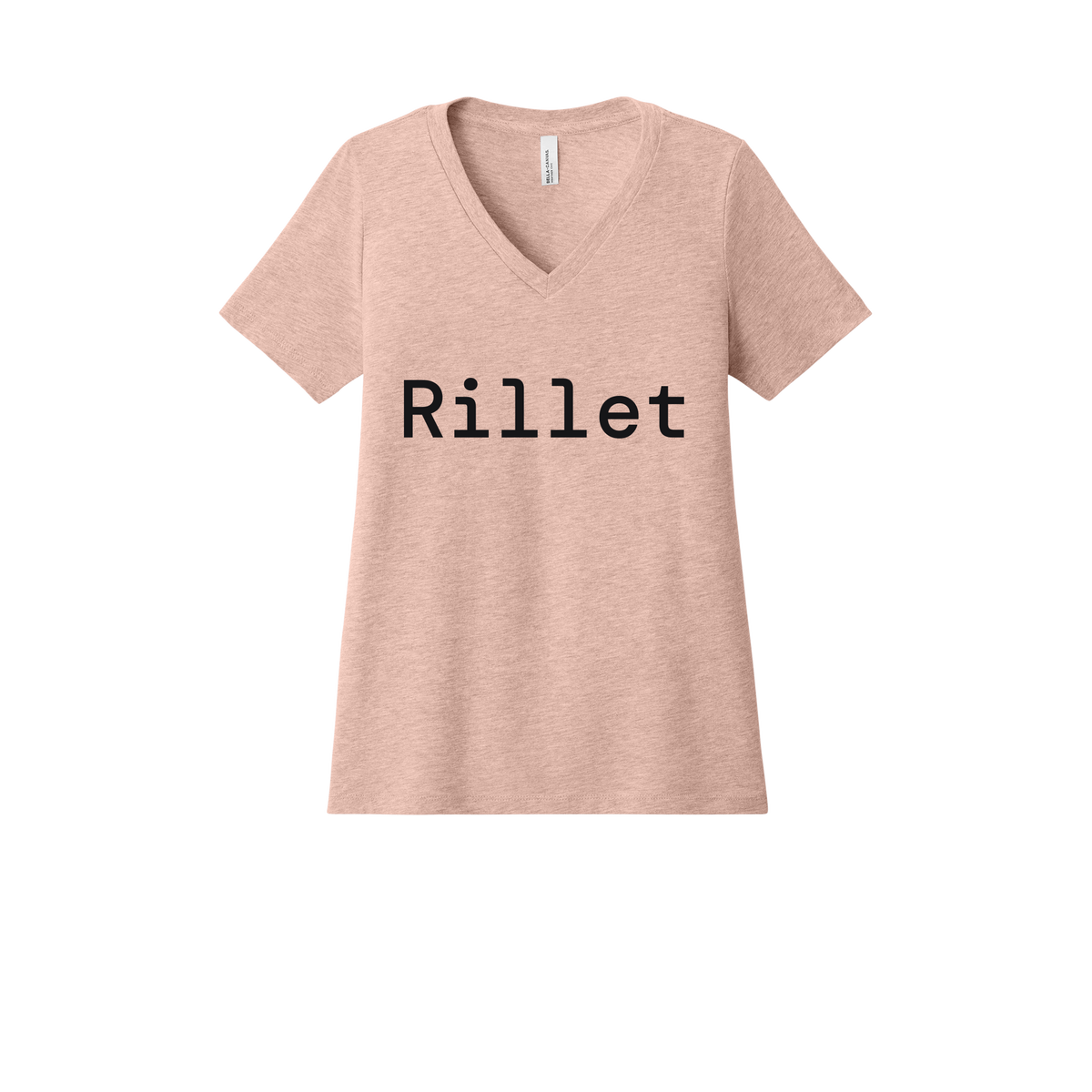 rillet-womens-relaxed-v-neck-tee-dtf-front-6405CVC-heatherpeach-flat-front