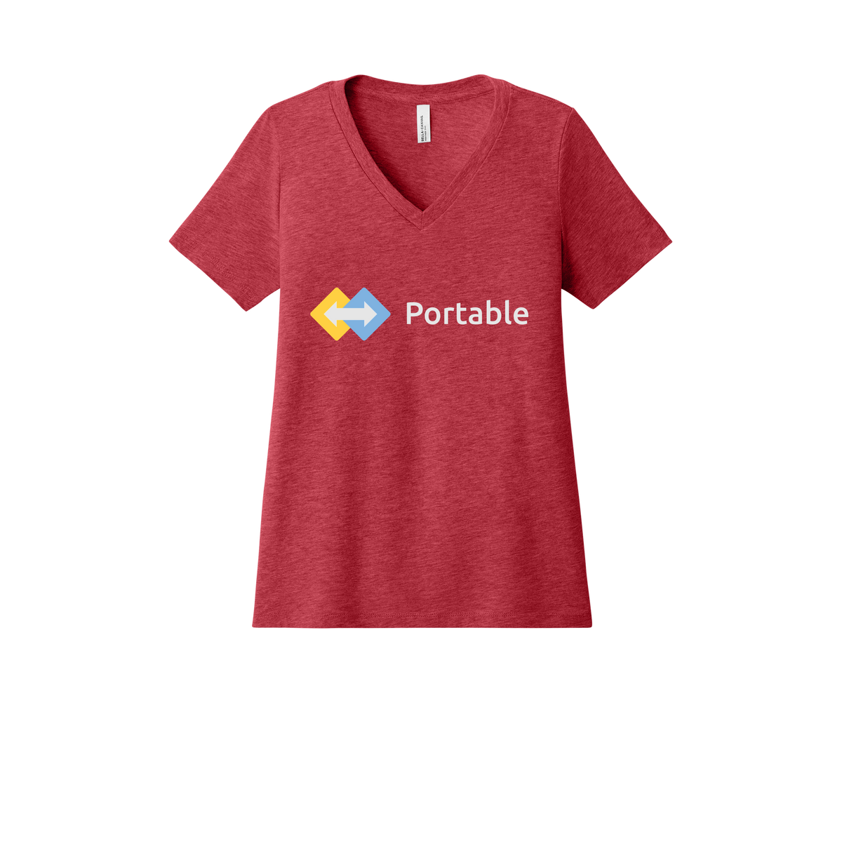 portable-womens-relaxed-v-neck-tee-dtf-front-6405CVC-heatherred-flat-front