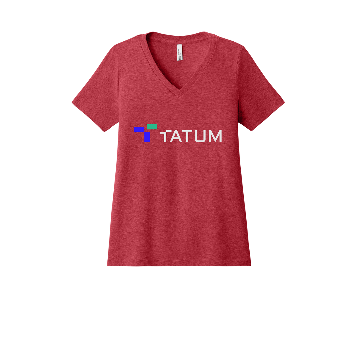 tatum-womens-relaxed-v-neck-tee-dtf-front-6405CVC-heatherred-flat-front