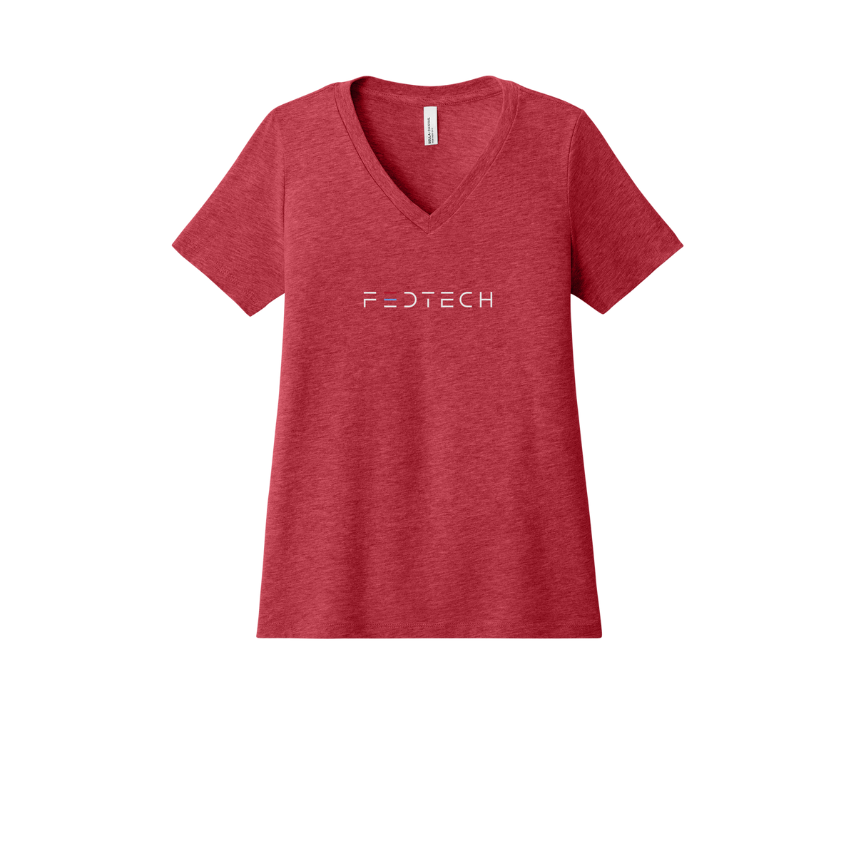 fedtech-womens-relaxed-v-neck-tee-dtf-front-6405CVC-heatherred-flat-front