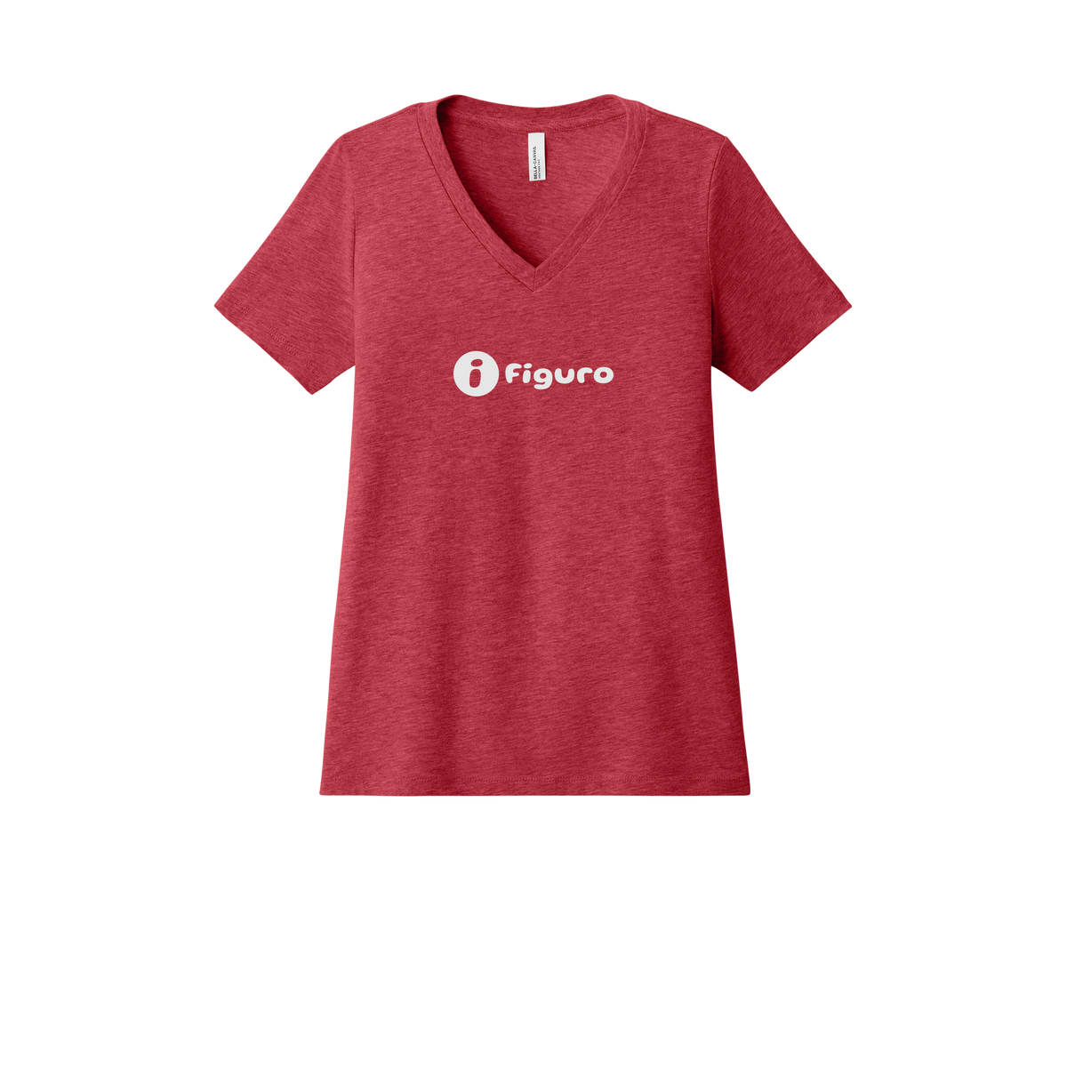getfiguro-womens-relaxed-v-neck-tee-dtf-front-6405CVC-heatherred-flat-front