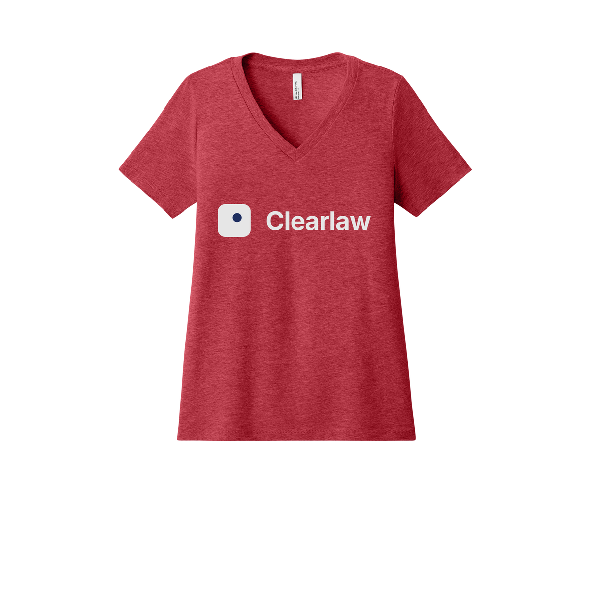 clearlaw-womens-relaxed-v-neck-tee-dtf-front-6405CVC-heatherred-flat-front