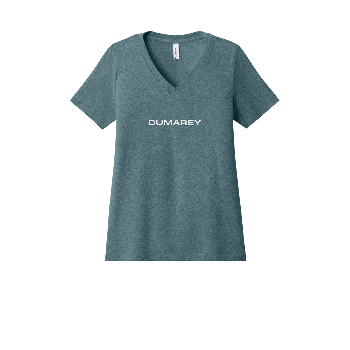dumarey-womens-relaxed-v-neck-tee-dtf-front-6405CVC-heatherslate-flat-front