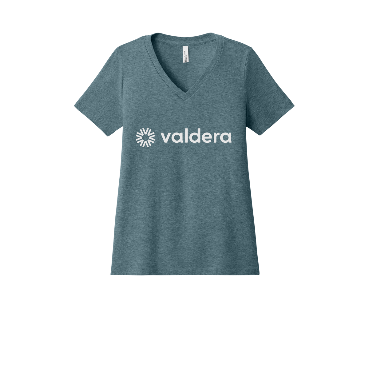 valdera-womens-relaxed-v-neck-tee-dtf-front-6405CVC-heatherslate-flat-front