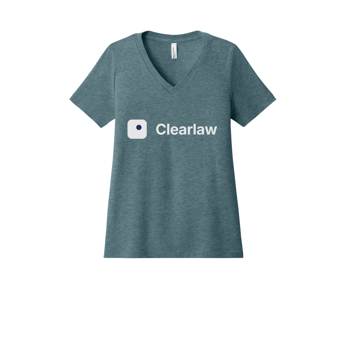 clearlaw-womens-relaxed-v-neck-tee-dtf-front-6405CVC-heatherslate-flat-front