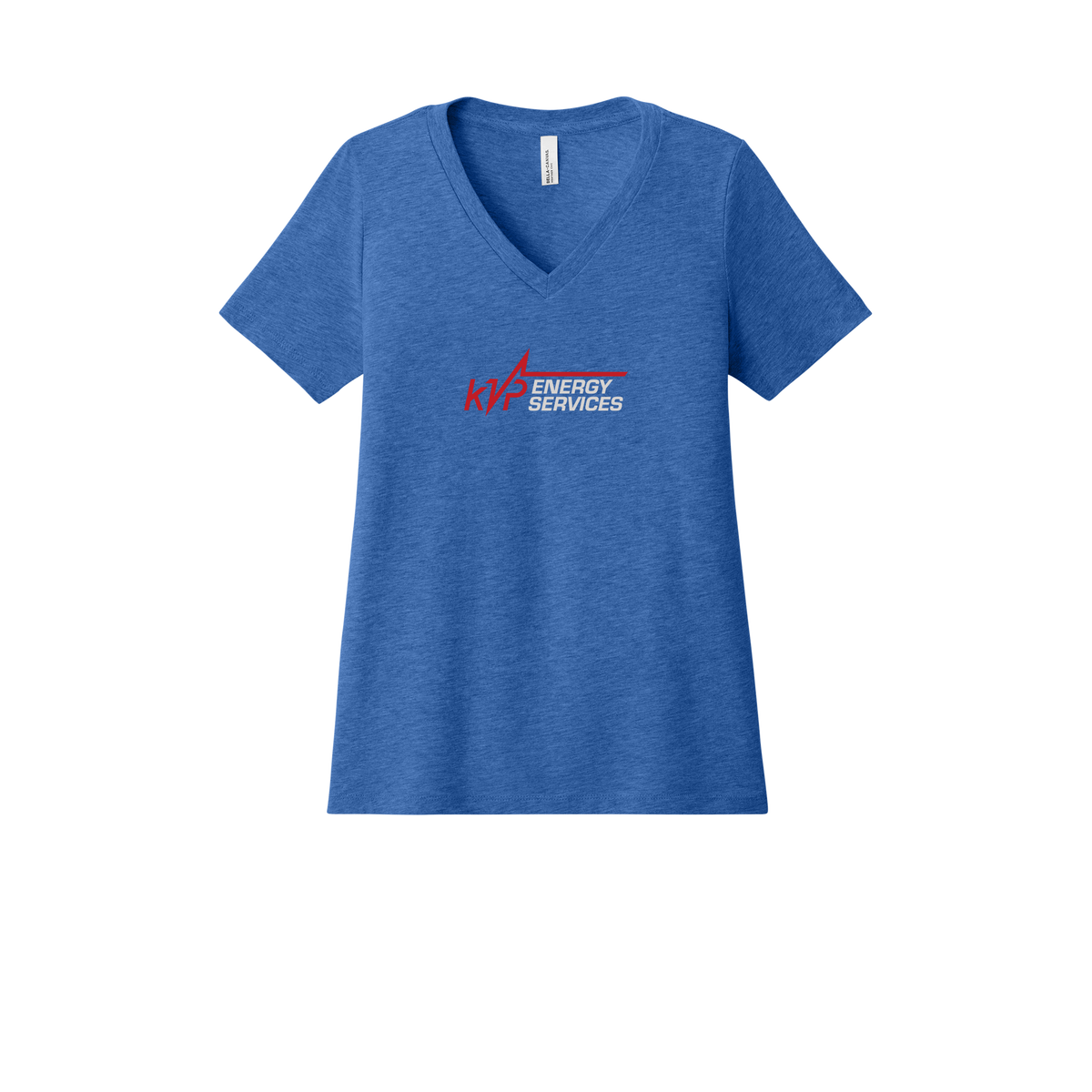 kvpenergy-womens-relaxed-v-neck-tee-dtf-front-6405CVC-heathertrueroyal-flat-front