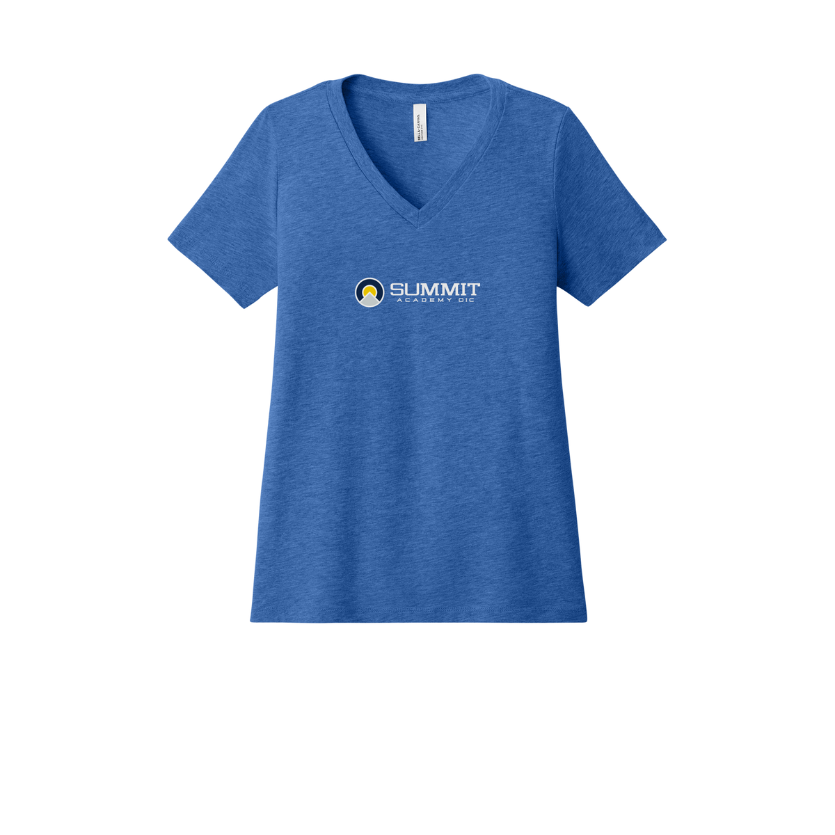 saoic-womens-relaxed-v-neck-tee-dtf-front-6405CVC-heathertrueroyal-flat-front