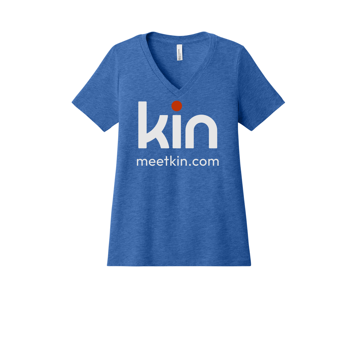 kin-womens-relaxed-v-neck-tee-dtf-front-6405CVC-heathertrueroyal-flat-front