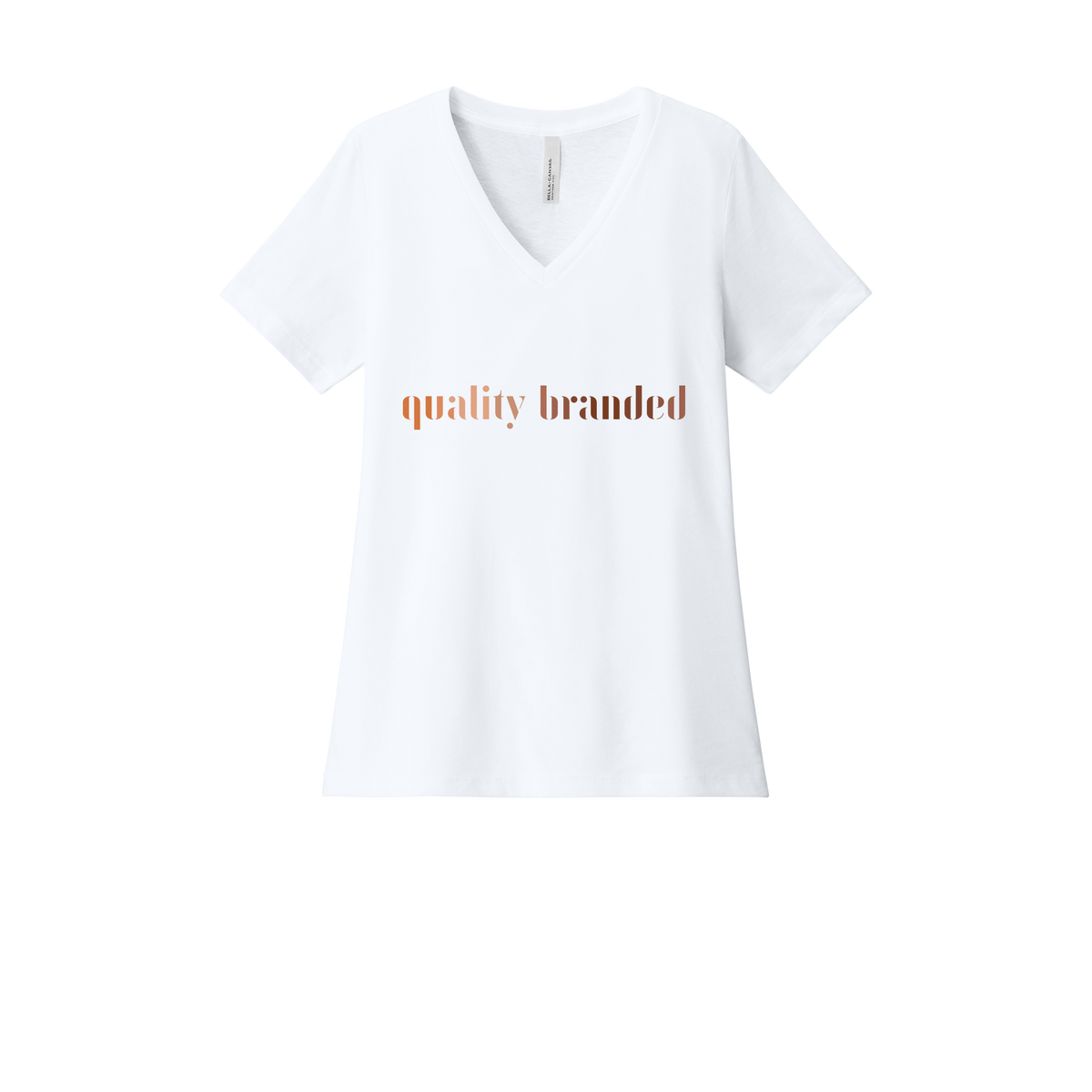 qualitybranded-womens-relaxed-v-neck-tee-dtf-front-6405CVC-solidwhiteblend-flat-front