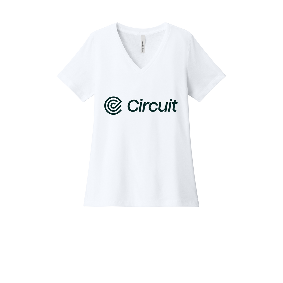 ridecircuit-womens-relaxed-v-neck-tee-dtf-front-6405CVC-solidwhiteblend-flat-front