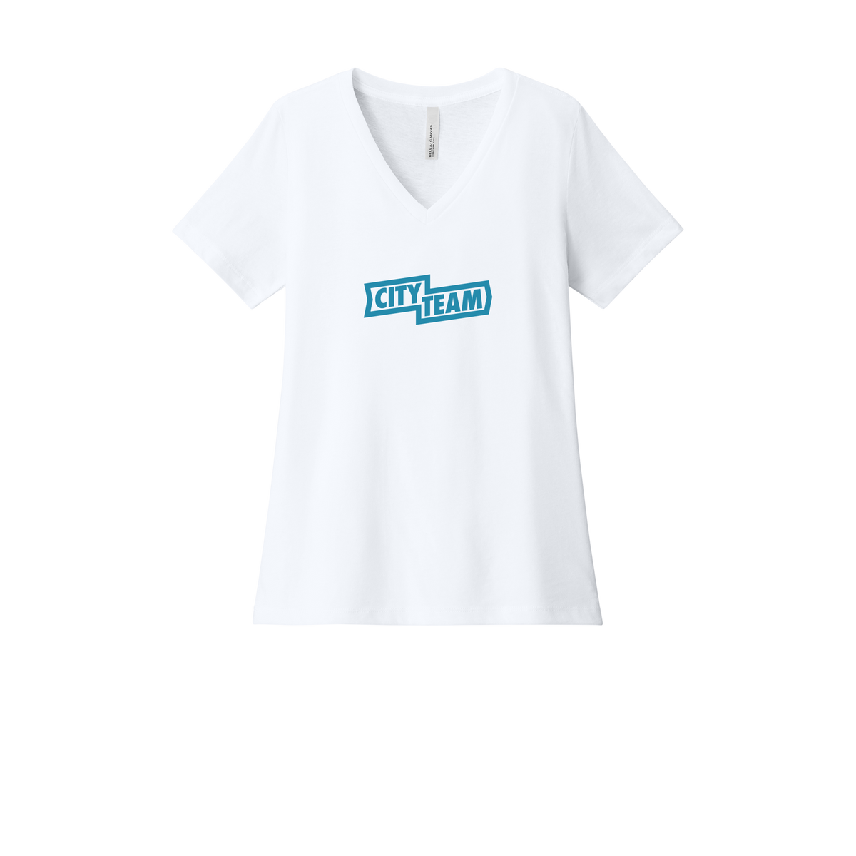 cityteam-womens-relaxed-v-neck-tee-dtf-front-6405CVC-solidwhiteblend-flat-front