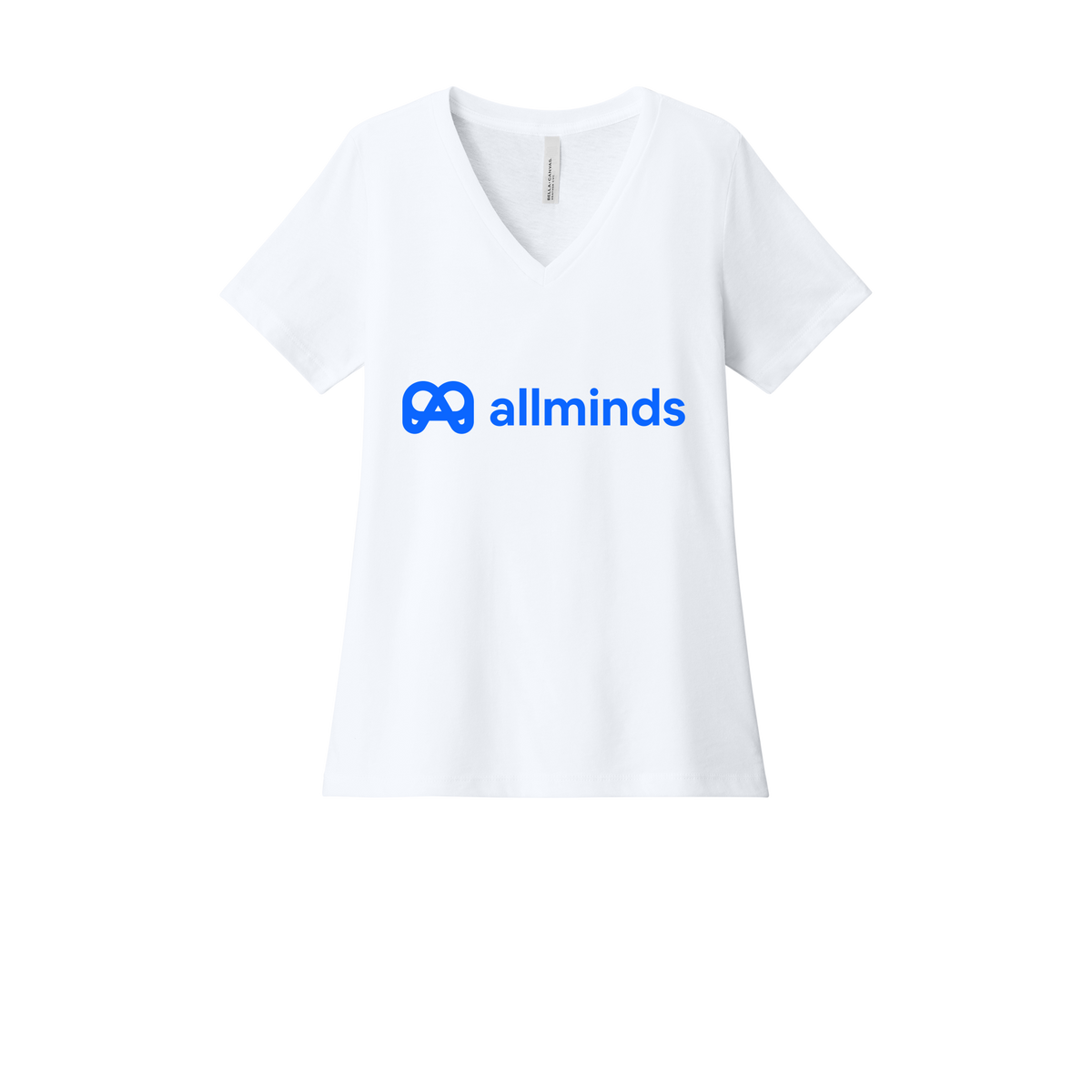 getallminds-womens-relaxed-v-neck-tee-dtf-front-6405CVC-solidwhiteblend-flat-front