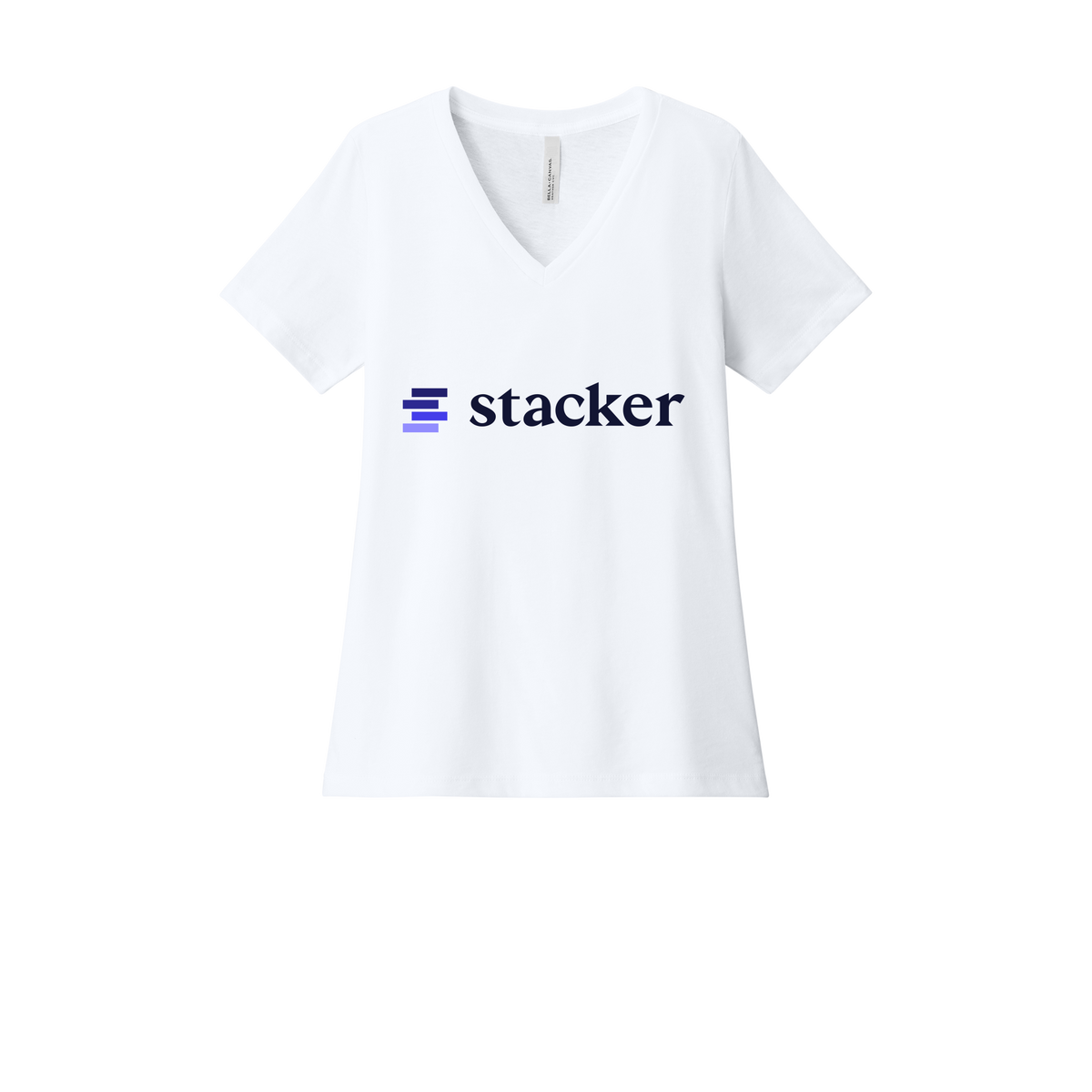 stacker-womens-relaxed-v-neck-tee-dtf-front-6405CVC-solidwhiteblend-flat-front