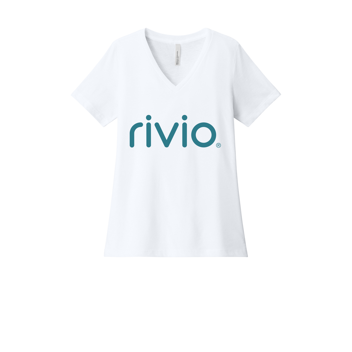 rivio-womens-relaxed-v-neck-tee-dtf-front-6405CVC-solidwhiteblend-flat-front