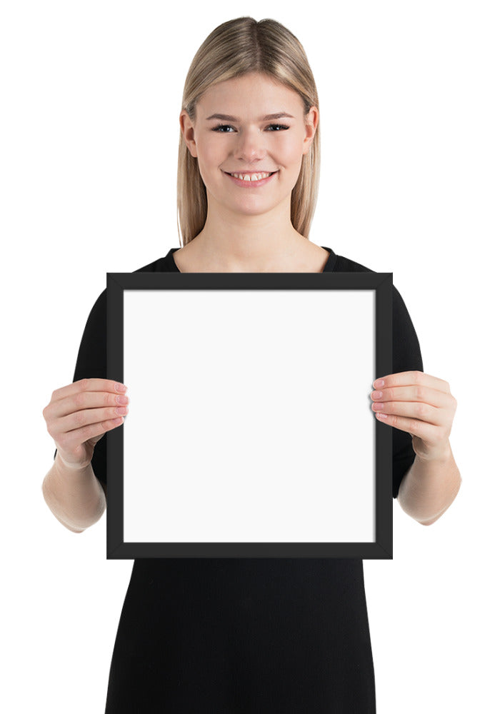 Premium Luster Photo Paper Framed Poster (in)