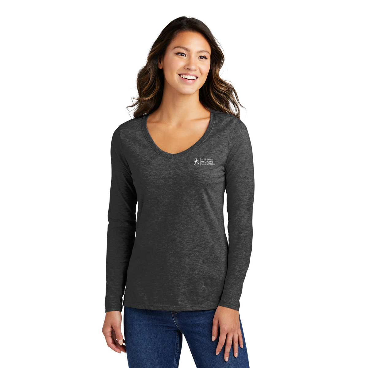 Women's Long Sleeve V-Neck Tee