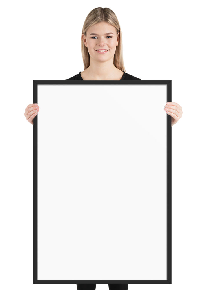 Premium Luster Photo Paper Framed Poster (in)