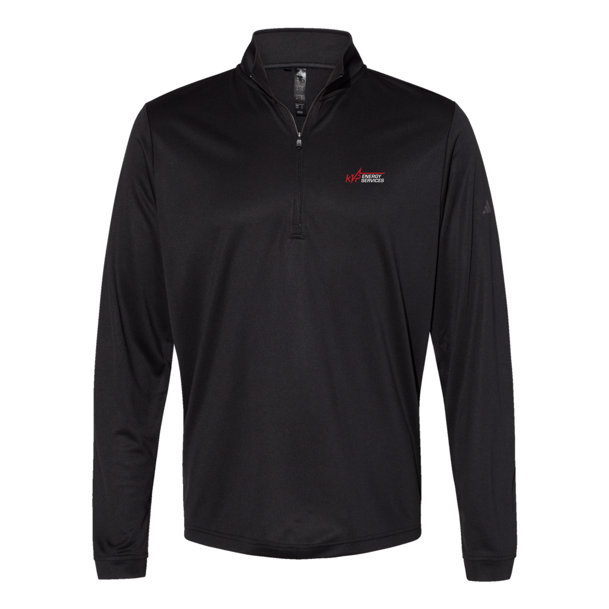 kvpenergy-adidas-quarter-zip-embroidery-leftchest-A401-black-flat-front