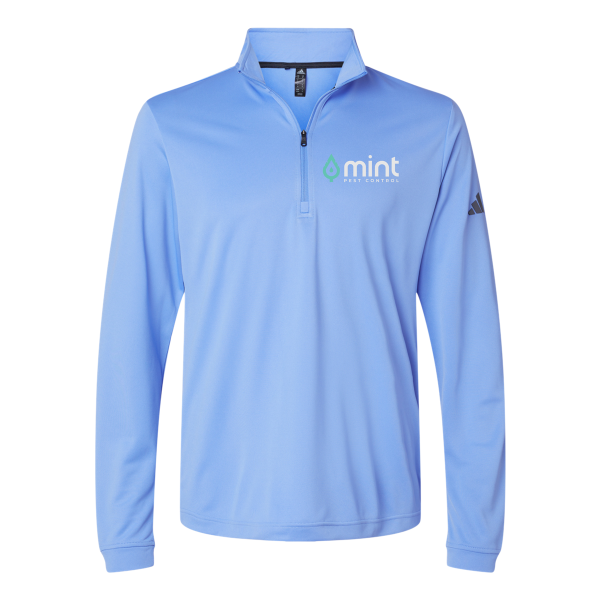 mintpest-adidas-quarter-zip-embroidery-leftchest-A401-bluefusion-flat-front