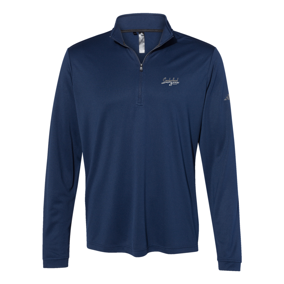 cumberland-adidas-quarter-zip-embroidery-leftchest-A401-collegiatenavy-flat-front
