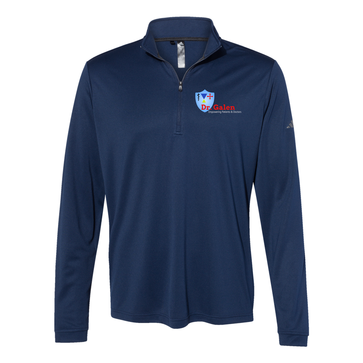 drgalen-adidas-quarter-zip-embroidery-leftchest-A401-collegiatenavy-flat-front