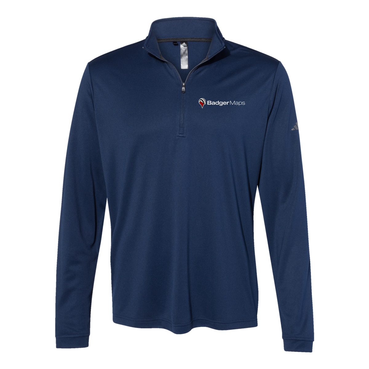 badgermapping-adidas-quarter-zip-embroidery-leftchest-A401-collegiatenavy-flat-front