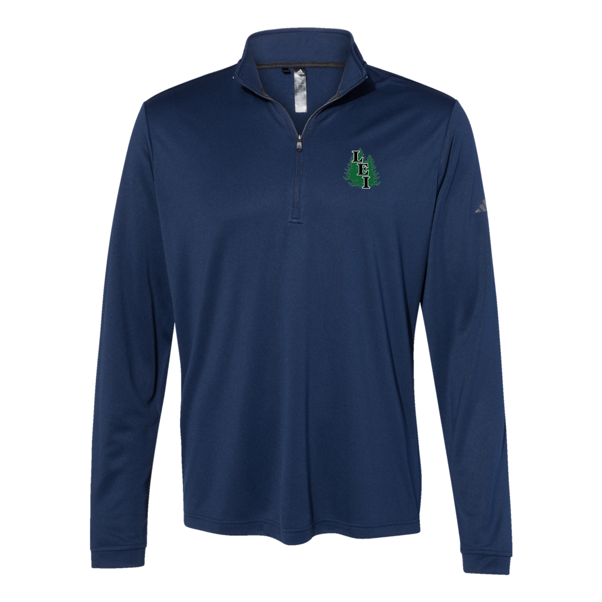 leisite-adidas-quarter-zip-embroidery-leftchest-A401-collegiatenavy-flat-front