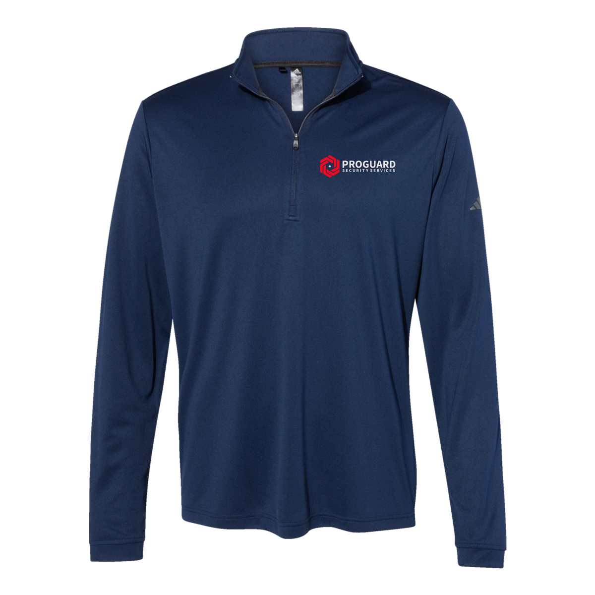 proguardsecurityservices-adidas-quarter-zip-embroidery-leftchest-A401-collegiatenavy-flat-front