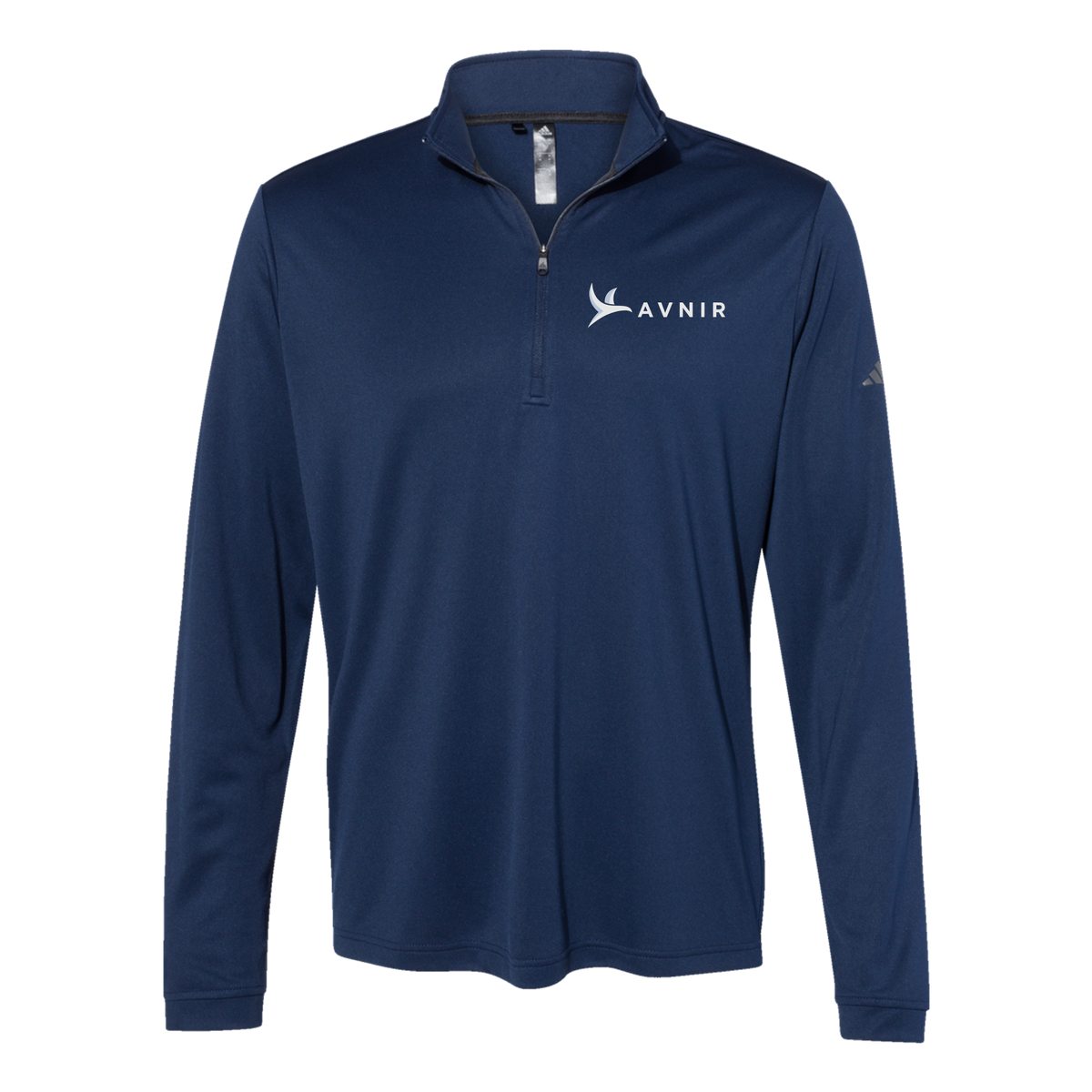 avnir-adidas-quarter-zip-embroidery-leftchest-A401-collegiatenavy-flat-front