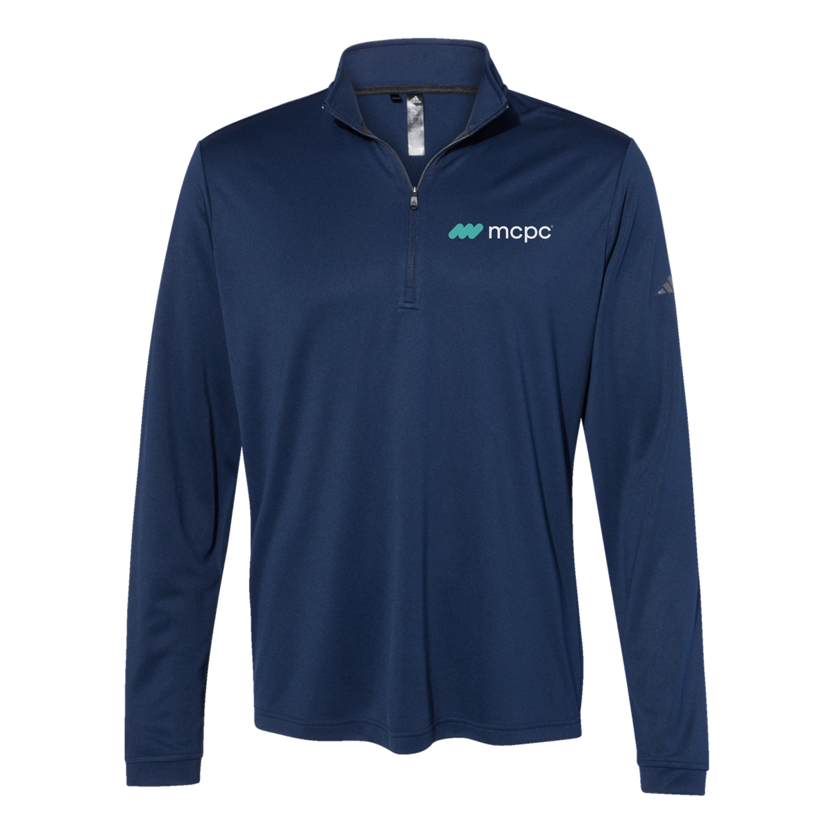 mcpc-adidas-quarter-zip-embroidery-leftchest-A401-collegiatenavy-flat-front