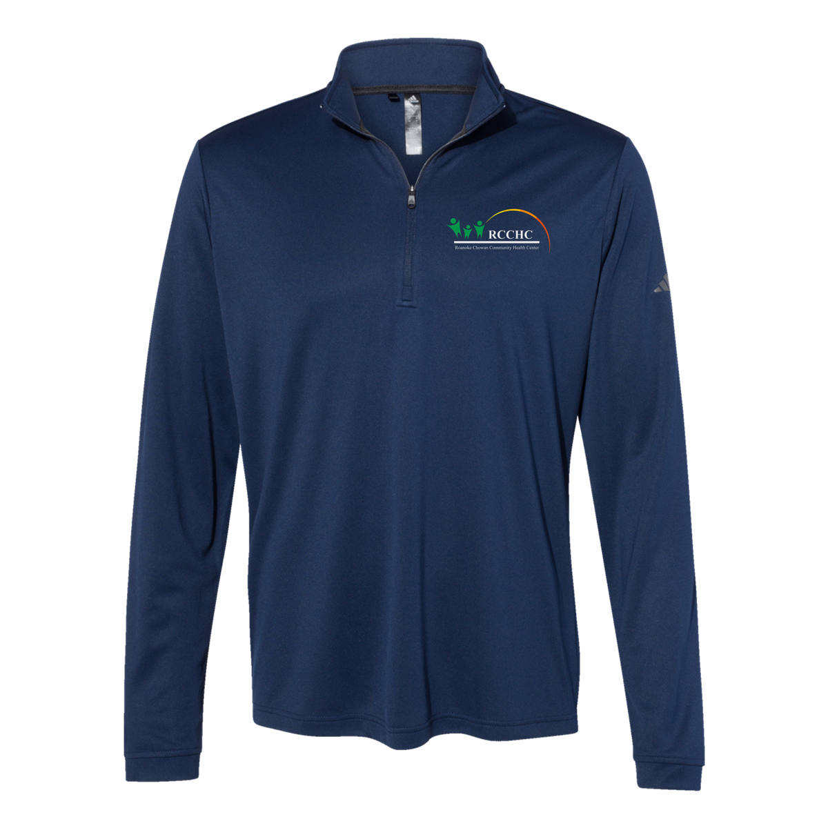 rcchc-adidas-quarter-zip-embroidery-leftchest-A401-collegiatenavy-flat-front