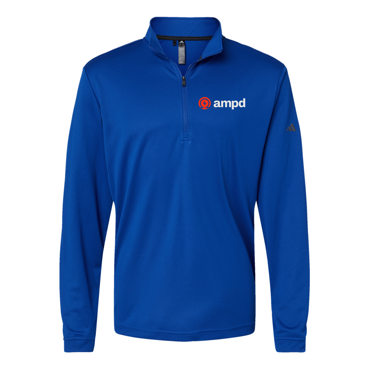 ampd-adidas-quarter-zip-embroidery-leftchest-A401-collegiateroyal-flat-front