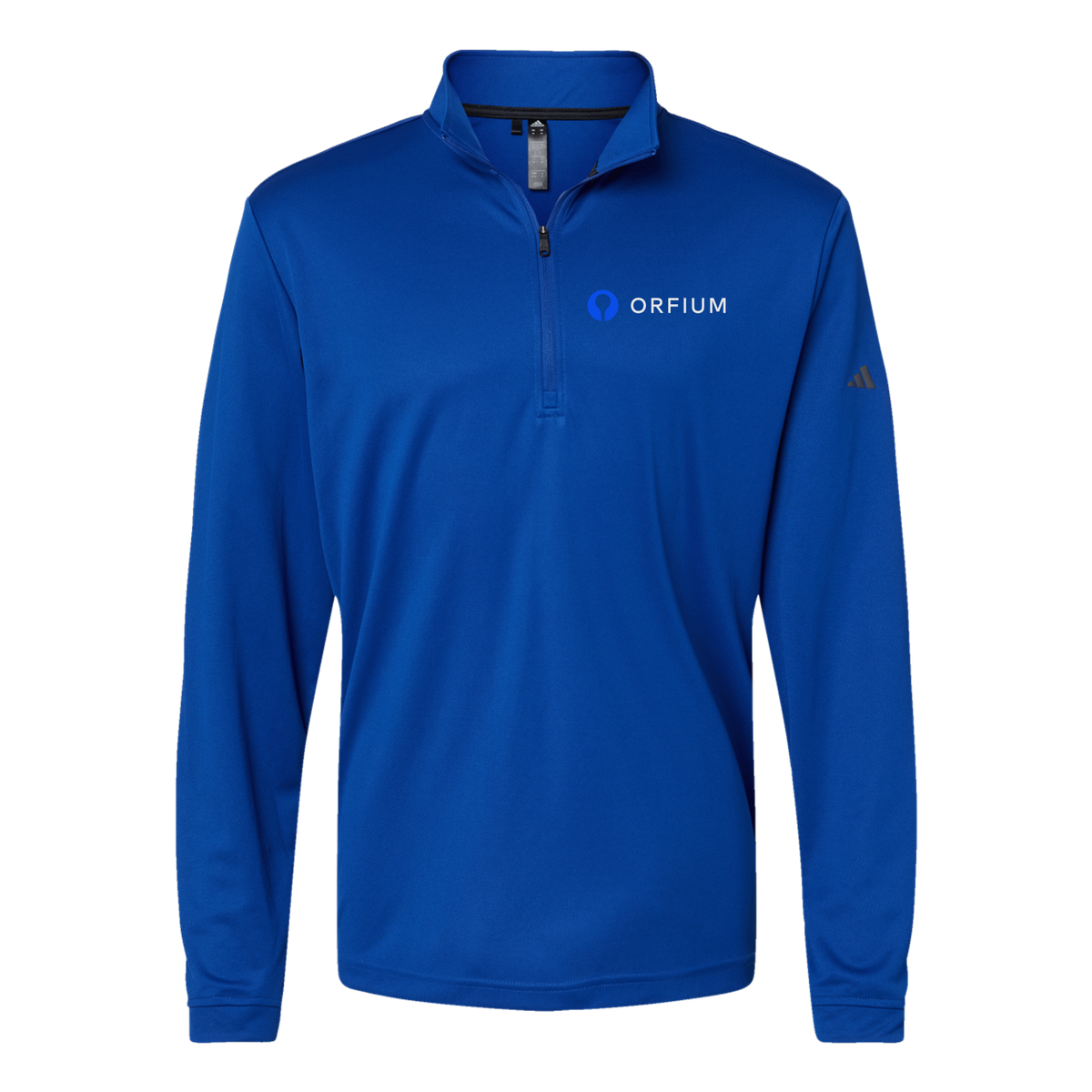 orfium-adidas-quarter-zip-embroidery-leftchest-A401-collegiateroyal-flat-front