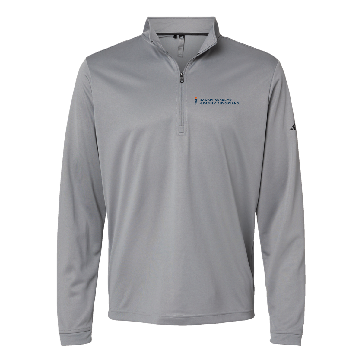 hafp-adidas-quarter-zip-embroidery-leftchest-A401-greythree-flat-front