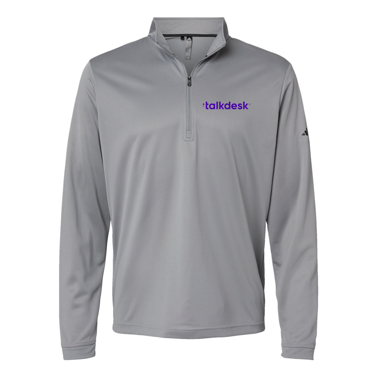 talkdesk-adidas-quarter-zip-embroidery-leftchest-A401-greythree-flat-front